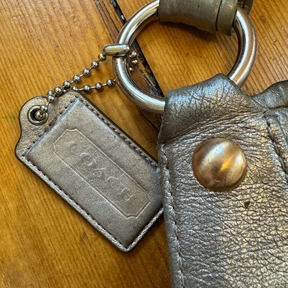 Coach SoHo Metallic Leather Hobo Bag- Gold‎ Bronze - Picture 2 of 6